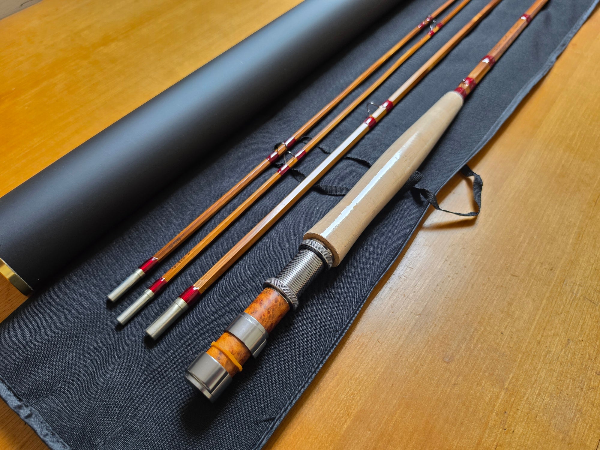 Anglers Roost Enterprises Heddon #17 Black Beauty Taper Bamboo Fly Rod 9' 5/6wt 3/2