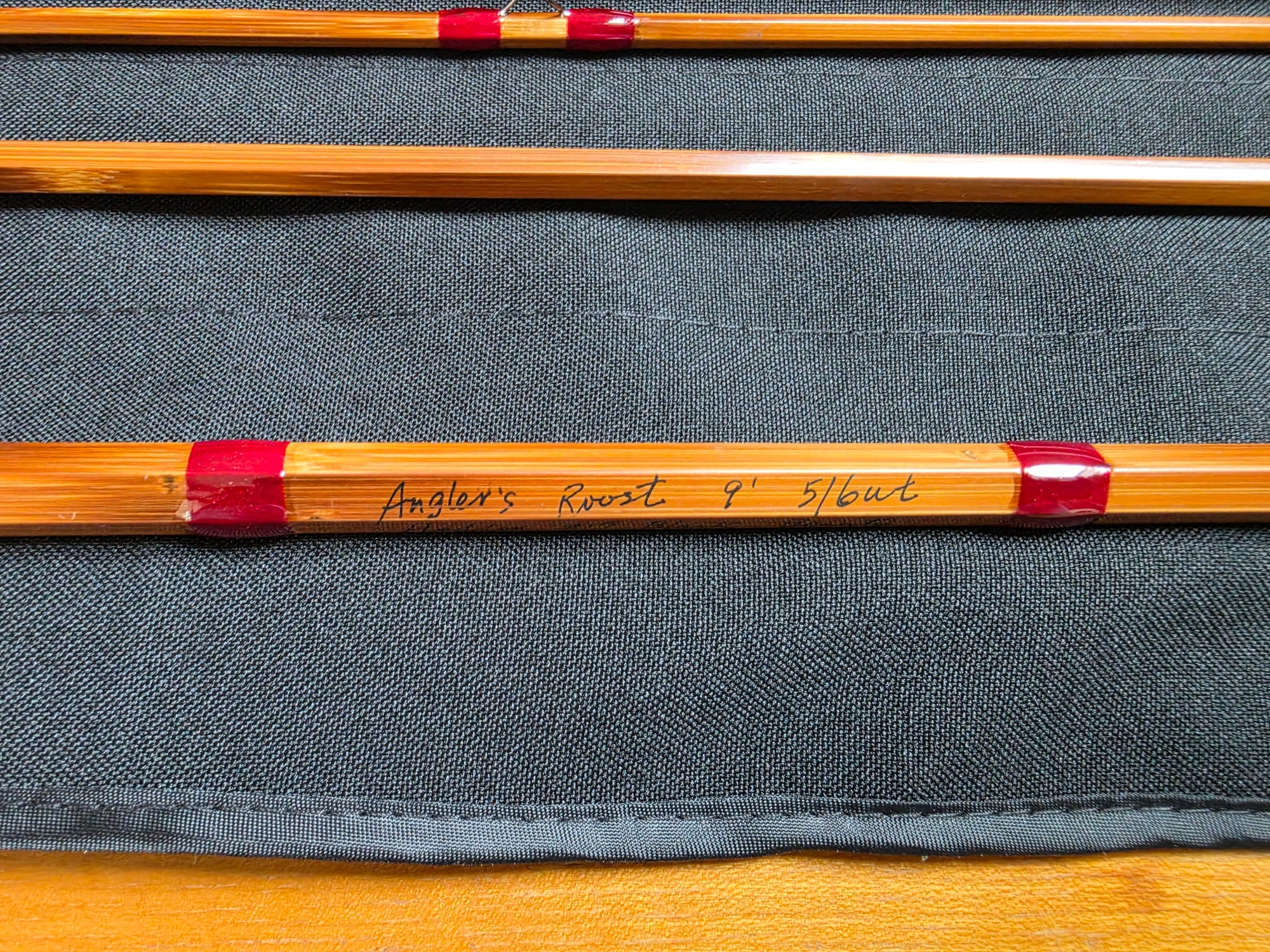 Anglers Roost Enterprises Heddon #17 Black Beauty Taper Bamboo Fly Rod 9' 5/6wt 3/2