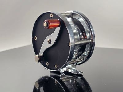 Anglers Roost VH2 2.5 inch Vom Hoffe reproduction fly reel front face chrome black new unused