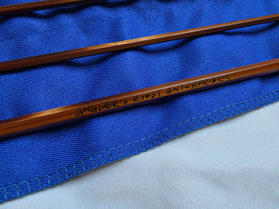 Angler's Roost Enterprises signature on Payne 97 bamboo rod blank reading 7' 2/2 4wt