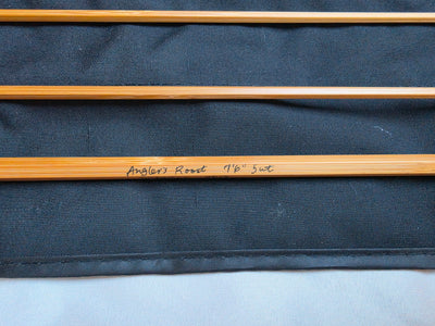 Dickerson 7613 bamboo fly rod blank with Angler's Roost taper inscription